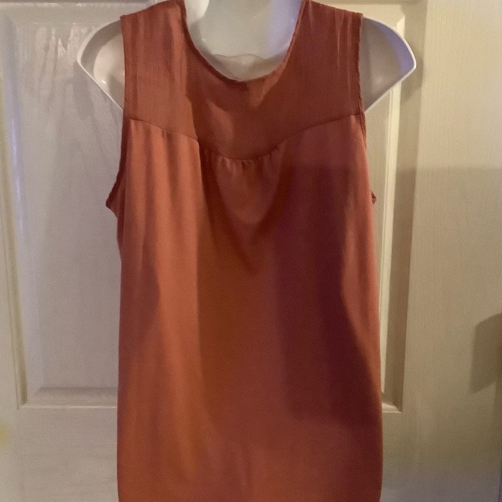 Top, light coral color, size large, brand Parallel Skies. - Picture 7 of 10